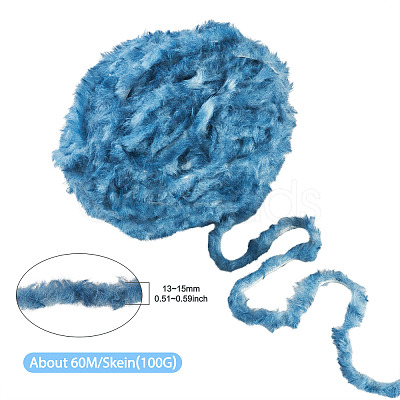 Super Bulky Imitation Fur Polyester Yarn OCOR-TAC0016-36L-1