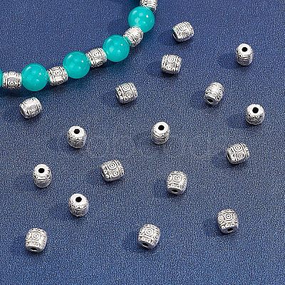 Alloy Tibetan Silver Beads PALLOY-NB0001-21-1