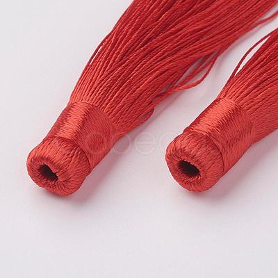 Nylon Tassels Big Pendant Decorations HJEW-G010-B-1