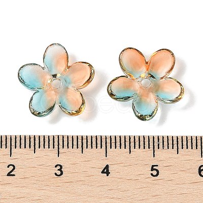 Transparent Spray Paint Glass Beads GLAA-Z011-07I-1