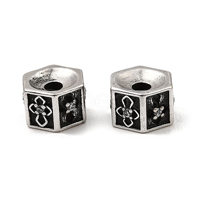 Brass Cubic Zirconia Beads KK-K346-08AS-1