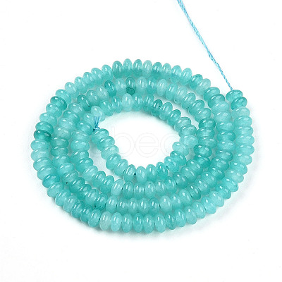 Dyed Natural White Jade Beads Strands X-G-T139-57A-06-1