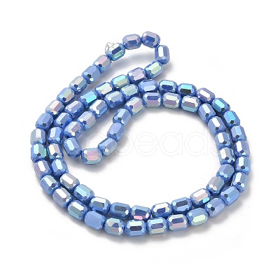 Electroplate Glass Beads Strands EGLA-D030-06F-1