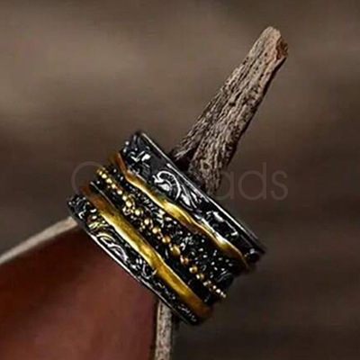 Retro Alloy Rotating Finger Rings FS-WG1AD62-02-1