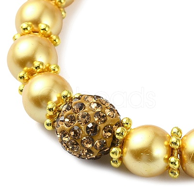 Glass Imitation Pearl Beaded Bracelets for Women BJEW-JB10034-05-1