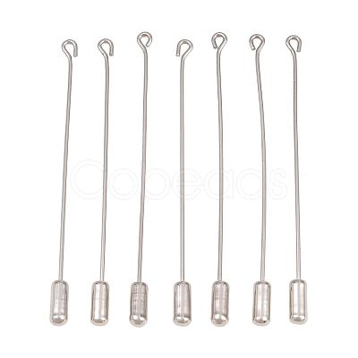 201 Stainless Steel Eyepin Pin Clutch Brooch Findings STAS-D266-01P-02-1