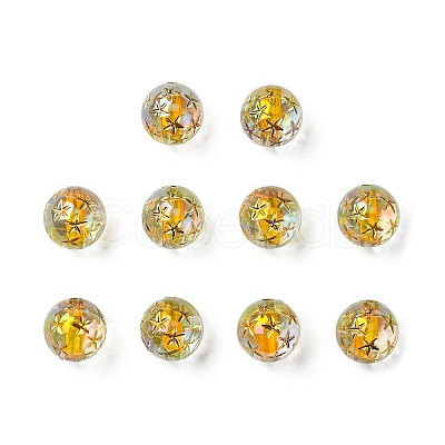 5Pcs Transparent Acrylic Beads TACR-YW0003-29C-1