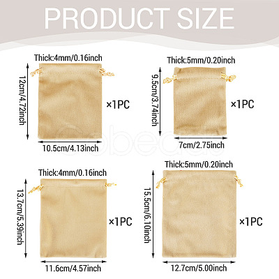 4Pcs 4 Styles Velvet Jewelry Drawstring Storage Pouches TP-TADJ0001-02-1