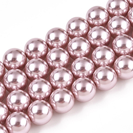 Glass Pearl Beads Strands HY-G002-01E-05-1
