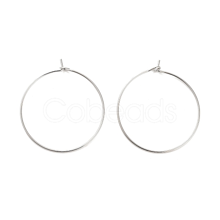 Brass Hoop Earring Findings KK-R112-038D-1