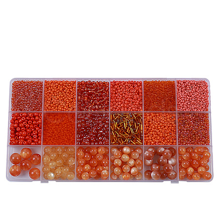 DIY 18 Style Resin & Acrylic Beads Jewelry Making Finding Kit DIY-NB0012-04H-1