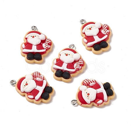 Christmas Theme Opaque Resin Pendants LS-FIND-E025-03-1