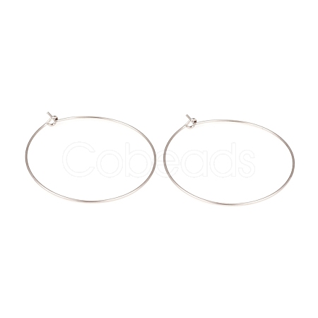 316L Surgical Stainless Steel Hoop Earring Findings STAS-G229-07P-05-1