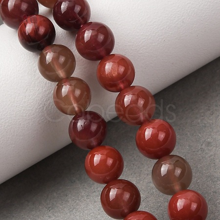 Natural Andesine Feldspar Beads Strands GG-CBA0251-A02-7mm-1