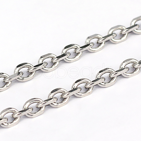 Non-Tarnish 304 Stainless Steel Cable Chains X-CHS-L001-68-1.2mm-1