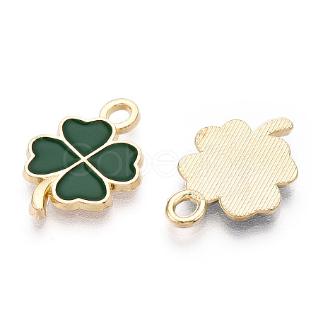 Rack Plating Alloy Enamel Pendants LS-ENAM-N055-088-06LG-1