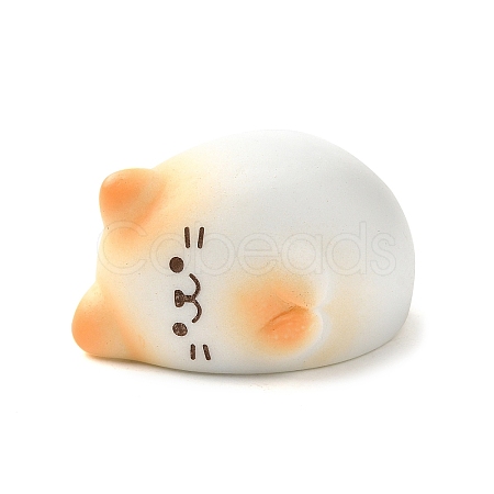 Lying Cat Resin Sculpture Display Decorations DJEW-V001-01H-1