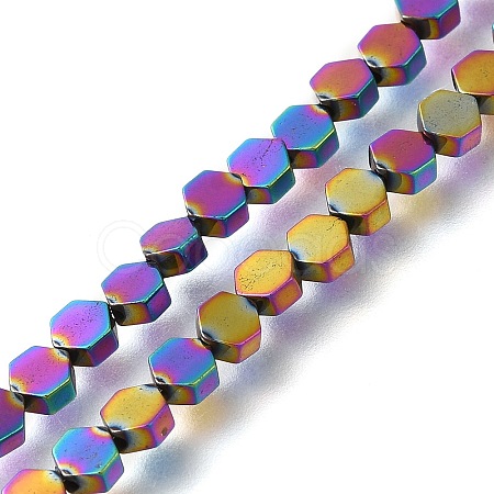 Electroplated Synthetic Non-magnetic Hematite Beads Strands G-C154-B01-01B-1