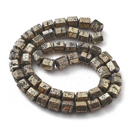 Electroplated Natural Lava Rock Beads Strands G-A251-A01-01E-1