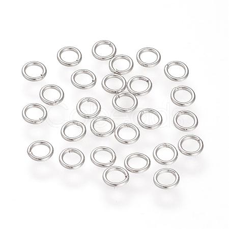 Tarnish Resistant 304 Stainless Steel Round Rings STAS-S066-16-6mm-1