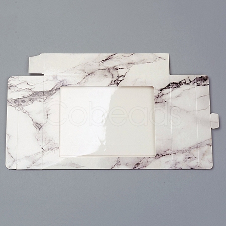 Marble Texture Pattern Paper Gift Boxes CON-WH0072-15B-1