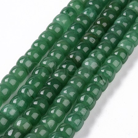 Dyed & Heated Natural White Jade Beads Strands G-G990-C03-1