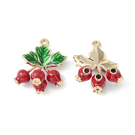 Brass Enamel Pendants X-KK-G462-22LG-1