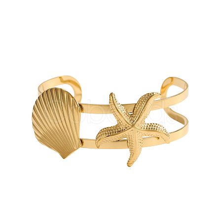 Stainless Steel Cuff Bangles STAS-OY011-42G-1