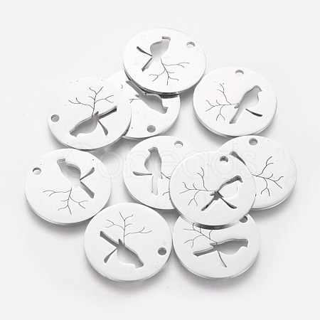 Non-Tarnish 304 Stainless Steel Pendants STAS-Q201-T403-1