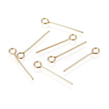 304 Stainless Steel Eye Pins A-STAS-L238-005B-G-1