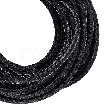 5M Braided Leather Cord with Core WL-BBC0001-01C-02-1