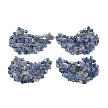 Natural Blue Spot Jasper Eye Patches G-D301-A07-1