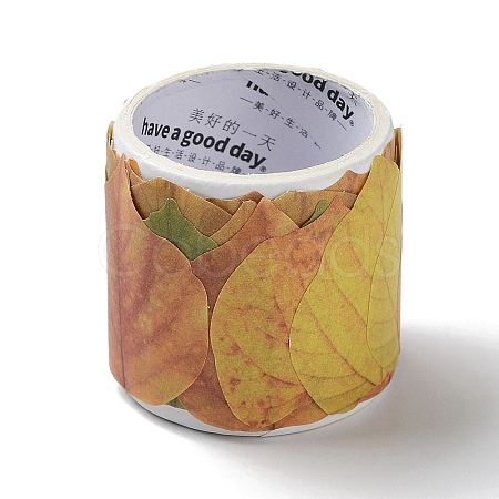 Paper Fallen Leaves Sticker Rolls LS-DIY-C080-01G-1