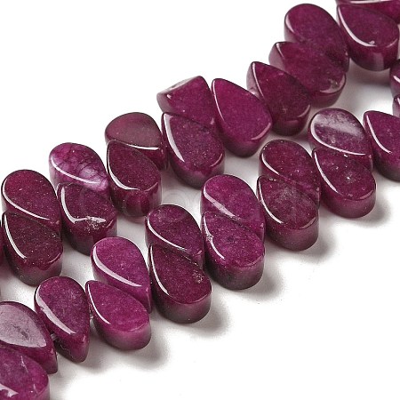 Natural White Jade Beads Strands G-B064-B55-1