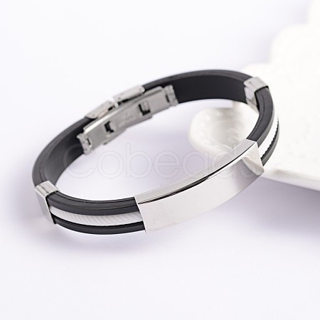 Trendy PU Leather Cord Bracelets BJEW-E260-14A-1