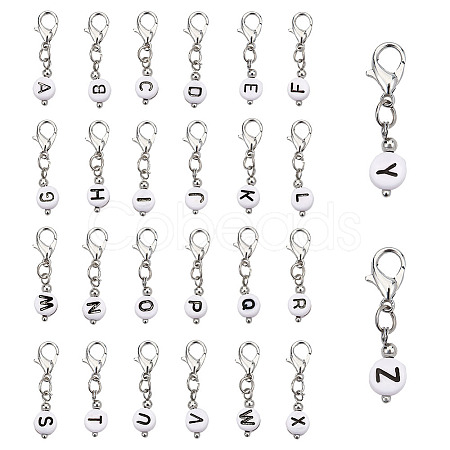 2 Sets Acrylic Pendants Decoration HJEW-PH0001-60B-1