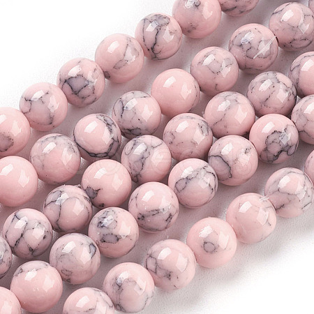 Synthetic Turquoise Beads Strands X-TURQ-H038-6mm-XXS04-1