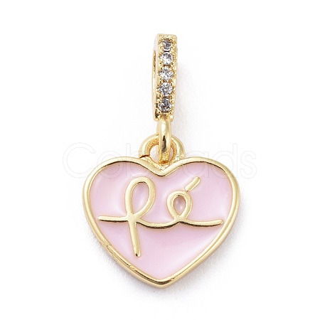 Cubic Zirconia Charms KK-G363-09G-03-1