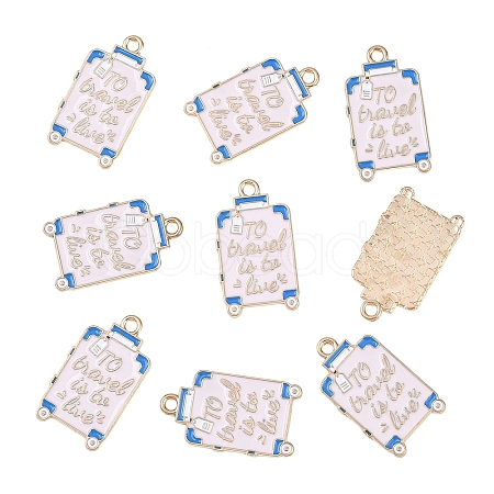 10Pcs Alloy Enamel Pendants FIND-YW0017-93-1