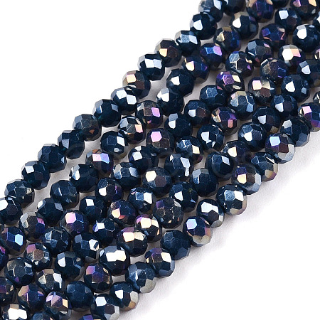 Electroplate Glass Beads Strands LS-EGLA-A044-P2mm-B16-1