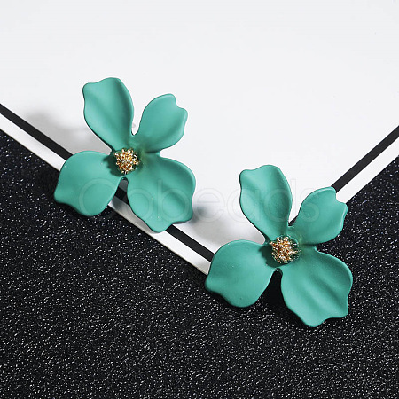 Flower Alloy Stud Earrings WGD3727-04-1