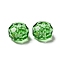 Transparent K9 Glass Beads, Faceted, Rondelle, Peridot, 6x4mm, Hole: 1.2mm