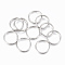 Tarnish Resistant 304 Stainless Steel Split Rings, Double Loops Jump Rings, Stainless Steel Color, 10x1.5mm, about 8.5mm inner diameter