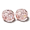 Transparent K9 Glass Beads, Faceted, Rondelle, Rosaline, 6x4mm, Hole: 1.2mm