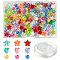 DIY Stretch Bracelet Making Kit, Including Heart & Star & Round Acrylic Beads, Elastic Thread, Mixed Color, Beads: 6~10x3~6mm, Hole: 1~1.5mm, 200Pcs/box