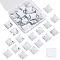 Fingerinspire 40Pcs Extra Large Jewelry Sticker, Acrylic Rhinestone Stick On Cabochon, with Self Adhesive, Square, Crystal, 30x30x7mm