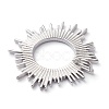 Brass Solar Eclipse Pendants KK-Z010-25P-2