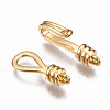 Brass Hook and S-Hook Clasps KK-T063-70G-NF-4