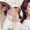 10 Pairs Brass Micro Pave Clear Cubic Zirconia Earring Hooks ZIRC-SZ0005-19B-7