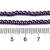 Baking Paint Pearlized Glass Pearl Round Bead Strands HY-Q003-10mm-20-4